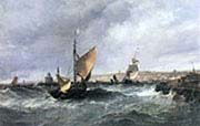 Fishing Vessel Entering the Harbor of Great Yarmouth